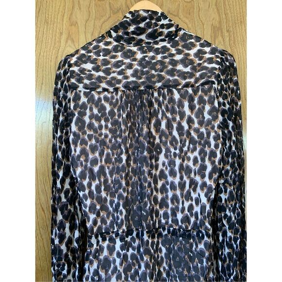 Paige Cleobelle Dress in Zephyr Shale Psych Leopard Size‎ S - Picture 7 of 12